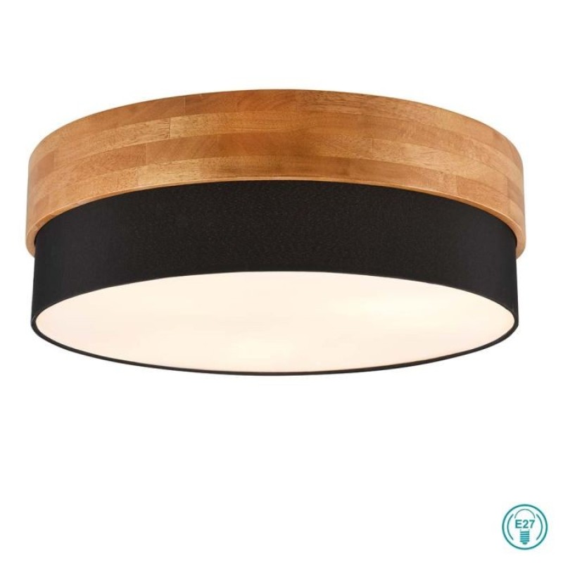 TRIO LIGHTING - Seasons Φωτιστικό οροφής 3xE27 Μαύρο ΚΩΔ.-611500302
