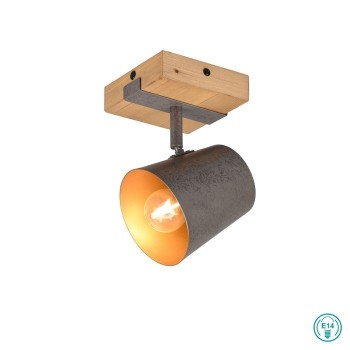 TRIO LIGHTING - Bell Επιτοίχιο φωτιστικό 1xE14 Νίκελ Αντικέ ΚΩΔ.-801900167