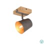 TRIO LIGHTING - Bell Επιτοίχιο φωτιστικό 1xE14 Νίκελ Αντικέ ΚΩΔ.-801900167