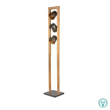 TRIO LIGHTING - Bell Φωτιστικό δαπέδου 3xE14 Νίκελ Αντικέ ΚΩΔ.-401900367