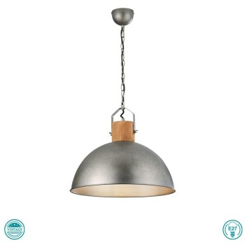 TRIO LIGHTING - Delhi Κρεμαστό φωτιστικό 1xE27 Νίκελ Αντικέ ΚΩΔ.-303400167