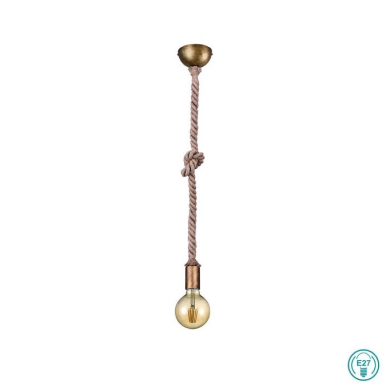 TRIO LIGHTING - Rope Κρεμαστό φωτιστικό 1xE27 ΚΩΔ.-310100104