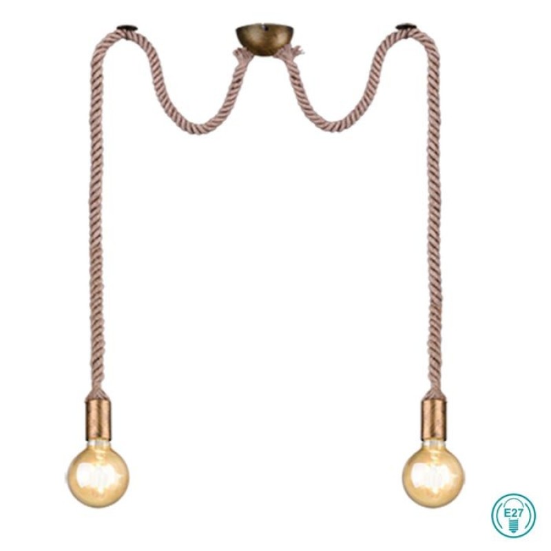 TRIO LIGHTING - Rope Κρεμαστό φωτιστικό 2xE27 ΚΩΔ.-310100204