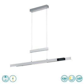 TRIO LIGHTING - Trajan Κρεμαστό φωτιστικό LED Βουρτσιστό Αλουμίνιο ΚΩΔ.-375310505