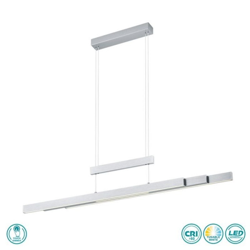 TRIO LIGHTING - Trajan Κρεμαστό φωτιστικό LED Νίκελ Ματ ΚΩΔ.-375310507