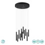 TRIO LIGHTING - Tubular Κρεμαστό φωτιστικό LED Μαύρο Ματ ΚΩΔ.-321691132