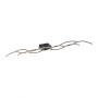 JUST LIGHT.-WAVE Φωτιστικό οροφής LED μαύρο ΚΩΔ.-SL15167-18