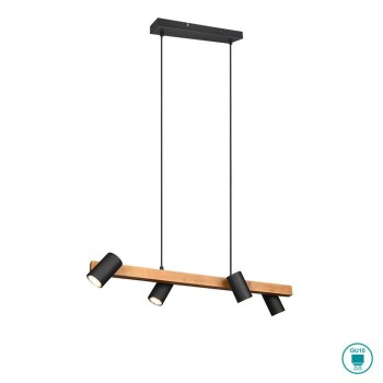 TRIO LIGHTING - Marley Κρεμαστό φωτιστικό ράγα 6xGU10 4xGU10  Μαύρο Ματ ΚΩΔ.-312490432