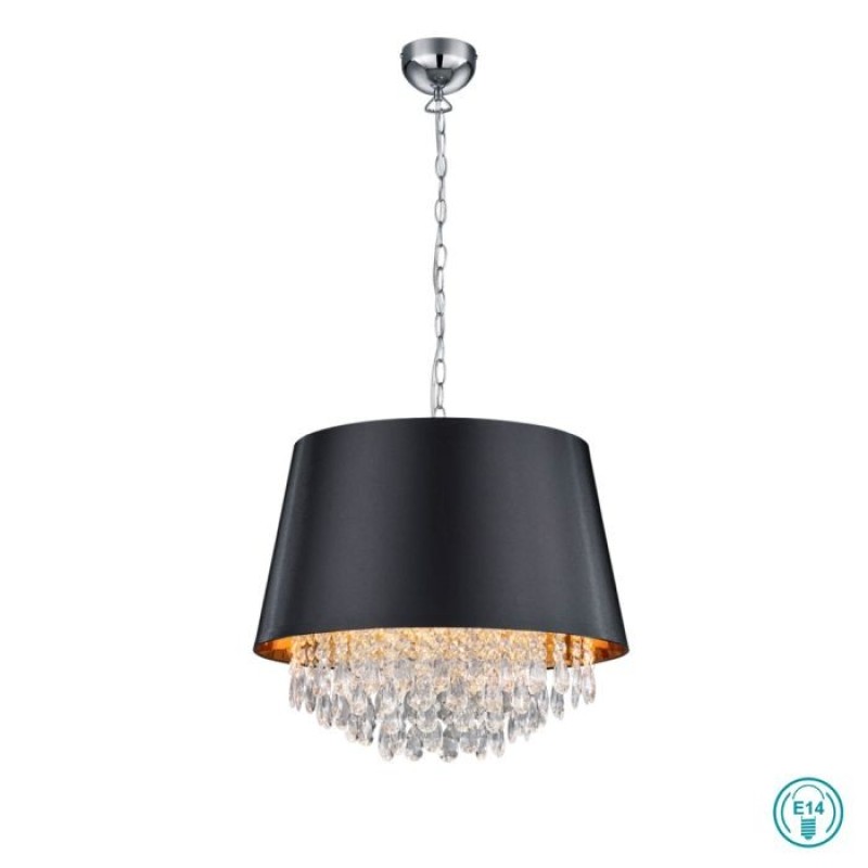 TRIO LIGHTING - Loreley Κρεμαστό φωτιστικό 3xE14 Μαύρο ΚΩΔ.-309300302