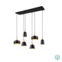 TRIO LIGHTING - Chiraz Κρεμαστό φωτιστικό 6xE27 Μαύρο Ματ με Χρυσό Ματ ΚΩΔ.-310500632