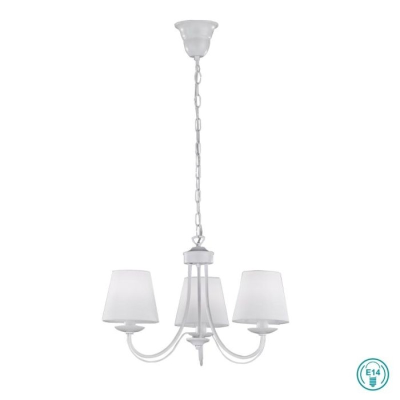 TRIO LIGHTING - Cortez Κρεμαστό φωτιστικό 3xE14 Λευκό ΚΩΔ.-110600331