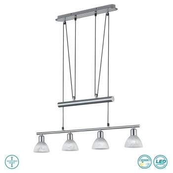 TRIO LIGHTING - Levisto Κρεμαστό φωτιστικό LED Νίκελ Ματ ΚΩΔ.-371010407