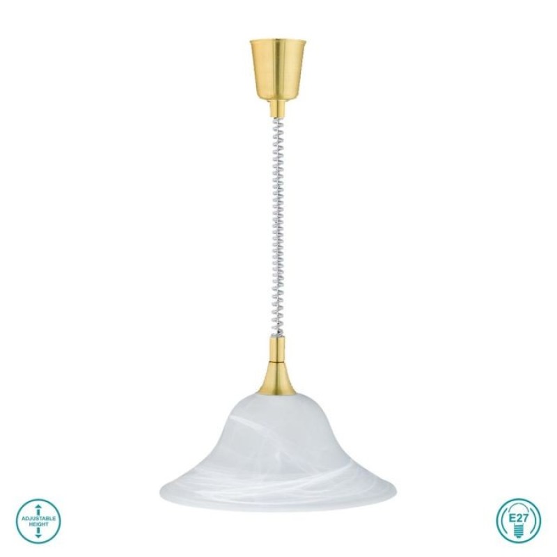 TRIO LIGHTING - Viola Κρεμαστό φωτιστικό 1xE27 Νίκελ Ματ ΚΩΔ.-301700108