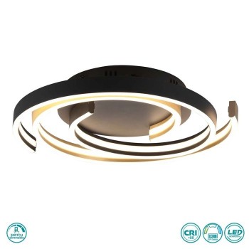 TRIO LIGHTING - Caya Φωτιστικό οροφής LED Χρυσό Ματ ΚΩΔ.-641910208