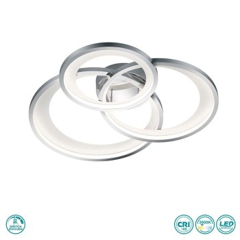 TRIO LIGHTING - Granada Φωτιστικό οροφής LED Χρώμιο Λευκό ΚΩΔ.-673810306