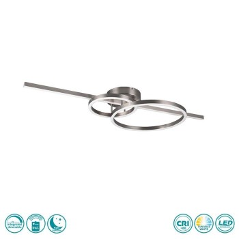 TRIO LIGHTING - Montilla Φωτιστικό οροφής LED Νίκελ Ματ ΚΩΔ.-643010307