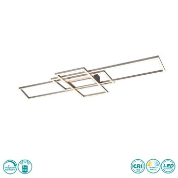 TRIO LIGHTING - Irvine Φωτιστικό οροφής LED Νίκελ Ματ ΚΩΔ.-620010407