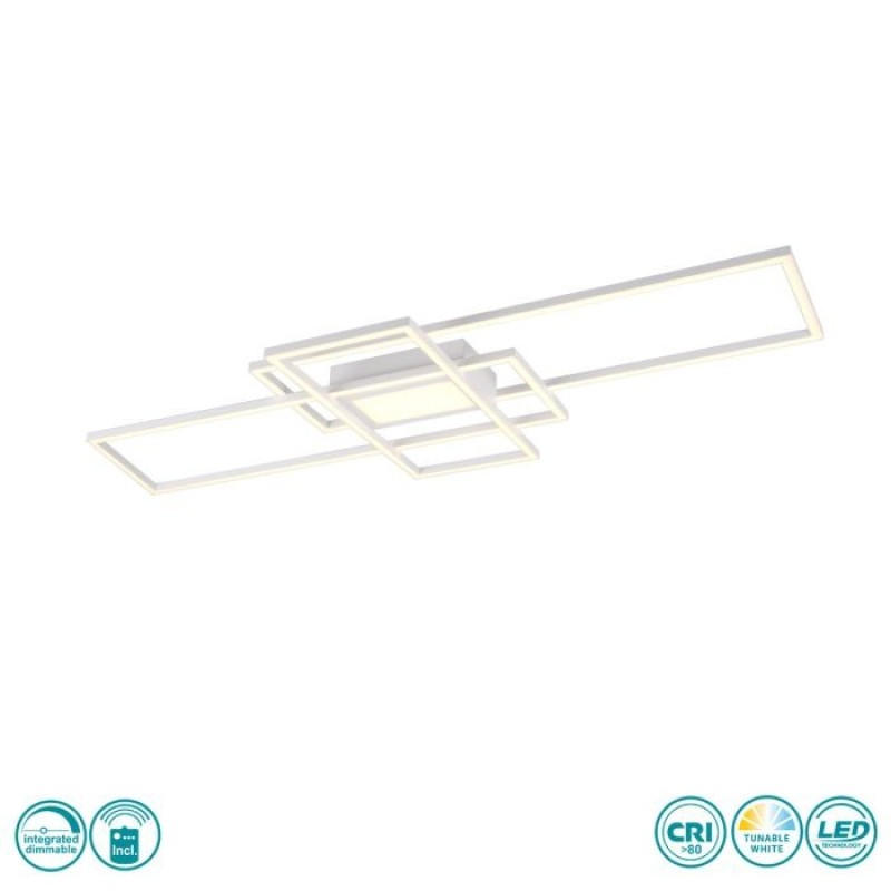 TRIO LIGHTING - Irvine Φωτιστικό οροφής LED Λευκό Ματ ΚΩΔ.-620010431