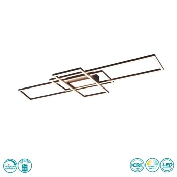 TRIO LIGHTING - Irvine Φωτιστικό οροφής LED Ανθρακί ΚΩΔ.-620010442