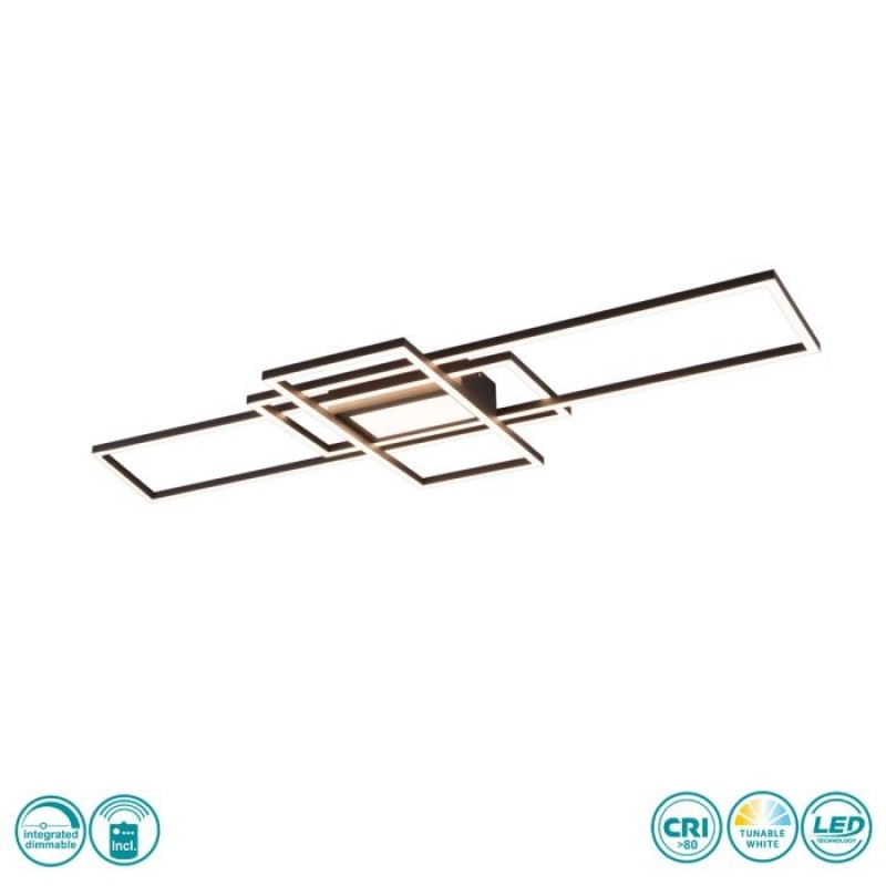 TRIO LIGHTING - Irvine Φωτιστικό οροφής LED Ανθρακί ΚΩΔ.-620010442