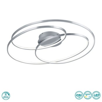 TRIO LIGHTING - Gale Φωτιστικό οροφής LED Νίκελ Ματ ΚΩΔ.-673918007