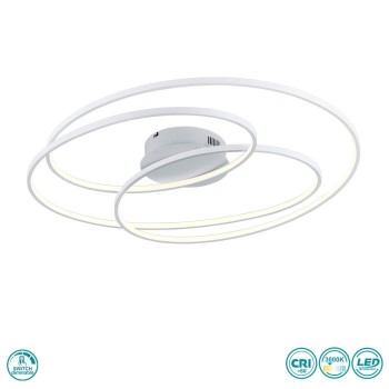 TRIO LIGHTING - Gale Φωτιστικό οροφής LED Λευκό Ματ ΚΩΔ.-673918031