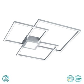 TRIO LIGHTING - Hydra Φωτιστικό οροφής LED Νίκελ Ματ ΚΩΔ.-676210407