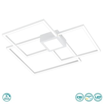 TRIO LIGHTING - Hydra Φωτιστικό οροφής LED Λευκό Ματ ΚΩΔ.-676240431