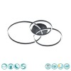 TRIO LIGHTING - Winona Φωτιστικό οροφής LED Μαύρο Ματ ΚΩΔ.-670810632