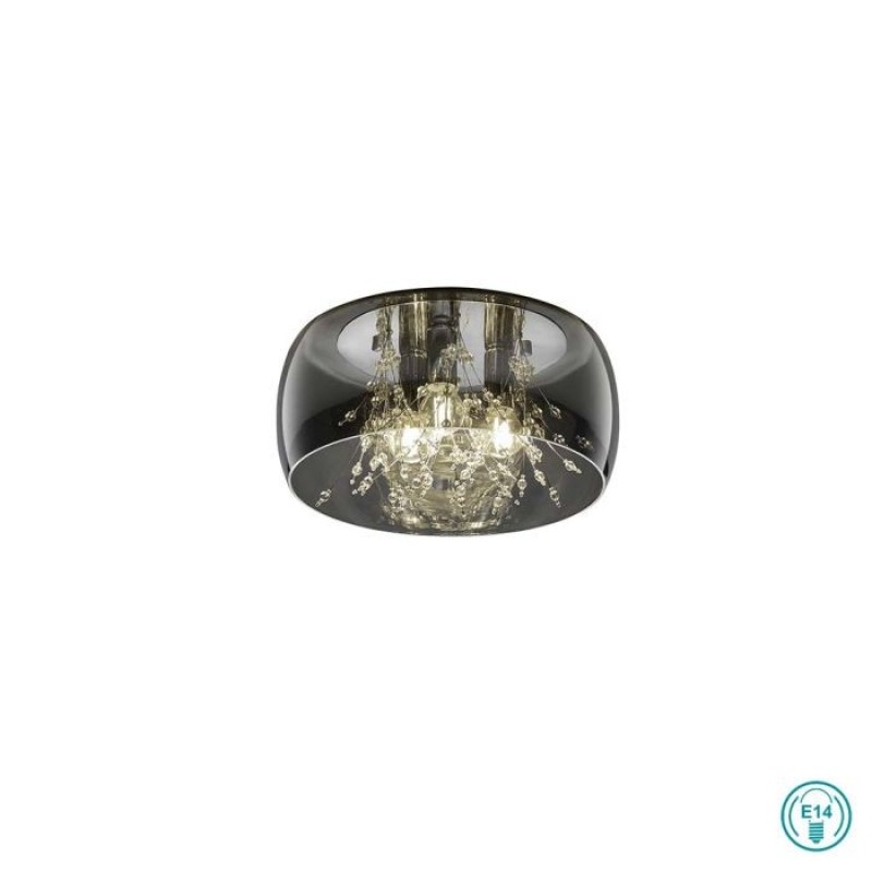 TRIO LIGHTING - Crystel Φωτιστικό οροφής 3xE14 Χρώμιο ΚΩΔ.-616700306