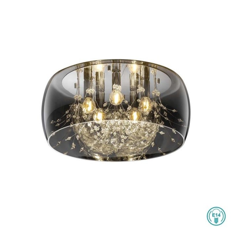 TRIO LIGHTING - Crystel Φωτιστικό οροφής 5xE14 Χρώμιο ΚΩΔ.-616700506