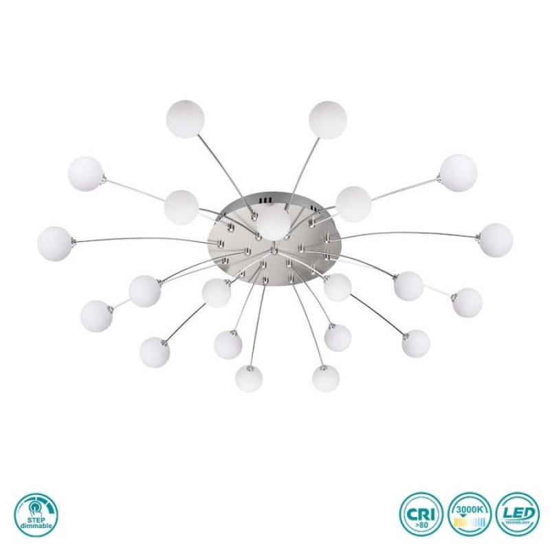 TRIO LIGHTING - Bullet Φωτιστικό οροφής LED Νίκελ Ματ ΚΩΔ.-641412107