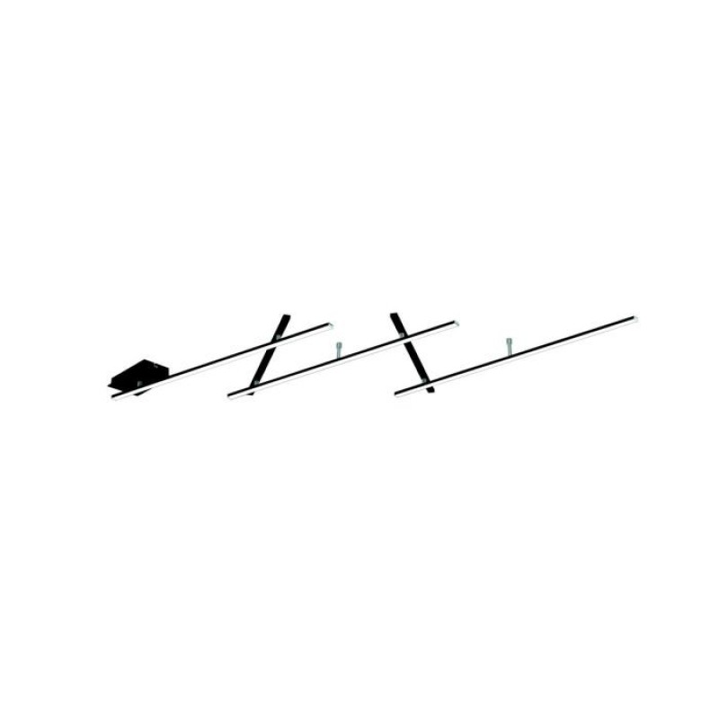 TRIO LIGHTING - INDIRA Φωτιστικό οροφής LED Μαύρο Ματ ΚΩΔ.-674610532