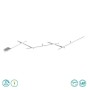 TRIO LIGHTING - INDIRA Φωτιστικό οροφής LED Νίκελ Ματ ΚΩΔ.-674610507