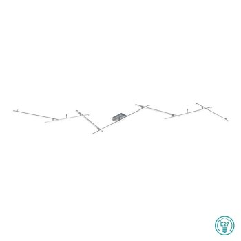 TRIO LIGHTING - INDIRA Φωτιστικό οροφής LED Νίκελ Ματ ΚΩΔ.-674610707