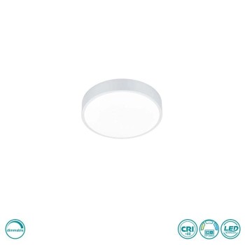 TRIO LIGHTING - Waco Φωτιστικό οροφής LED Λευκό Ματ ΚΩΔ.-627413031