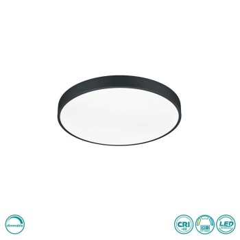 TRIO LIGHTING - Waco Φωτιστικό οροφής LED Μαύρο Ματ ΚΩΔ.-627415032