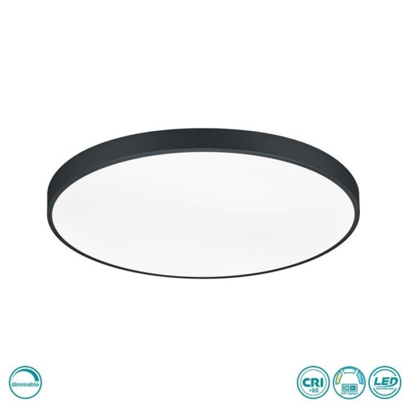 TRIO LIGHTING - Waco Φωτιστικό οροφής LED Μαύρο Ματ ΚΩΔ.-627417532