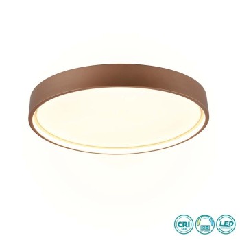 TRIO LIGHTING - Doha Φωτιστικό οροφής 1x 30W LED Καφέ ΚΩΔ.-641310265