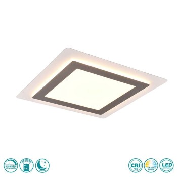 TRIO LIGHTING - Morgan Φωτιστικό οροφής 1x 50W LED Νίκελ Ματ ΚΩΔ.-641510207