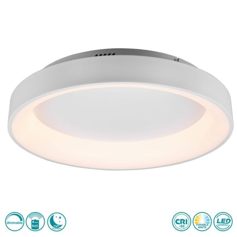 TRIO LIGHTING - Girona Φωτιστικό οροφής LED Λευκό Ματ ΚΩΔ.-671290131