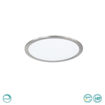TRIO LIGHTING - Phoenix Φωτιστικό οροφής 1x15W LED Νίκελ Ματ ΚΩΔ.-674093007