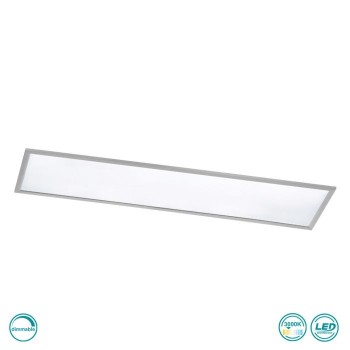 TRIO LIGHTING - Phoenix Φωτιστικό οροφής 1x31W LED Νίκελ Ματ ΚΩΔ.-674011207