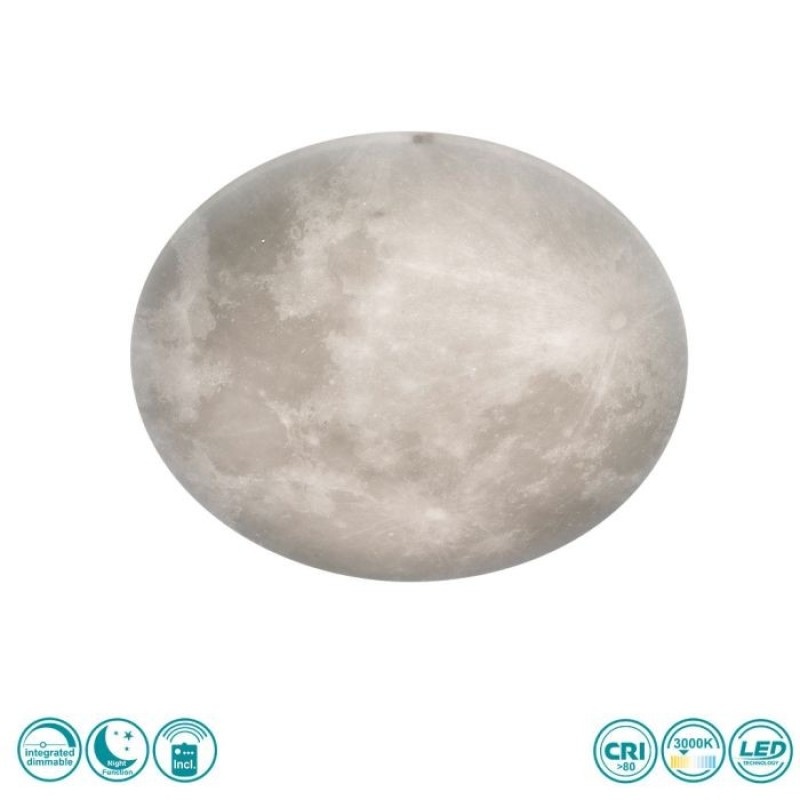 TRIO LIGHTING - Lunar Φωτιστικό οροφής LED Ø60cm ΚΩΔ.-627516000