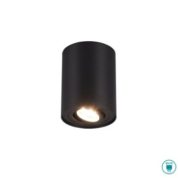 TRIO LIGHTING - Cookie Φωτιστικό οροφής 1xGU10 Μαύρο ΚΩΔ.-612900132
