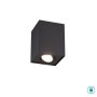 TRIO LIGHTING - Biscuit Φωτιστικό οροφής-Σποτ 1xGU10 Μαύρο ΚΩΔ.-613000132