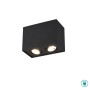 TRIO LIGHTING - Biscuit Φωτιστικό οροφής-Σποτ 2xGU10 Μαύρο ΚΩΔ.-613000232