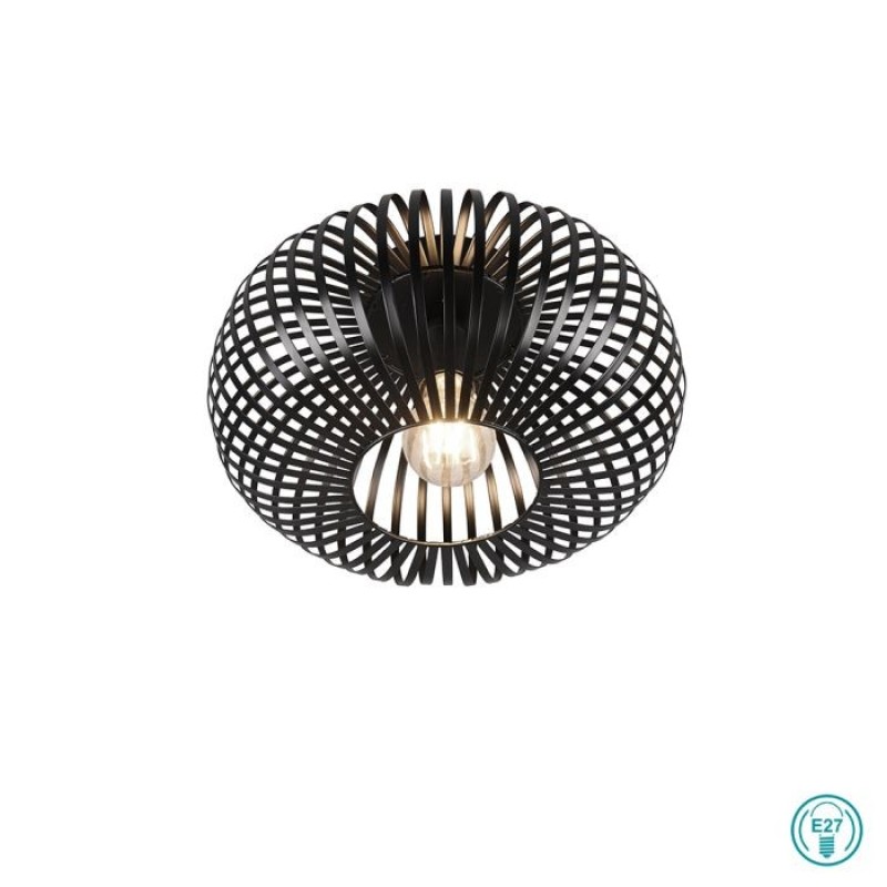 TRIO LIGHTING - Johann Φωτιστικό οροφής 1xE27 Μαύρο Ματ ΚΩΔ.-606903032