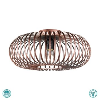 TRIO LIGHTING - Johann Φωτιστικό οροφής 1xE27 Πατίνα Χαλκού ΚΩΔ.-606900162