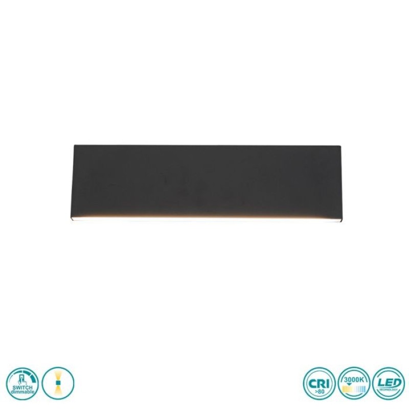 TRIO LIGHTING - Concha Επιτοίχιο φωτιστικό 2x6W LED Ανθρακί ΚΩΔ.-225172942